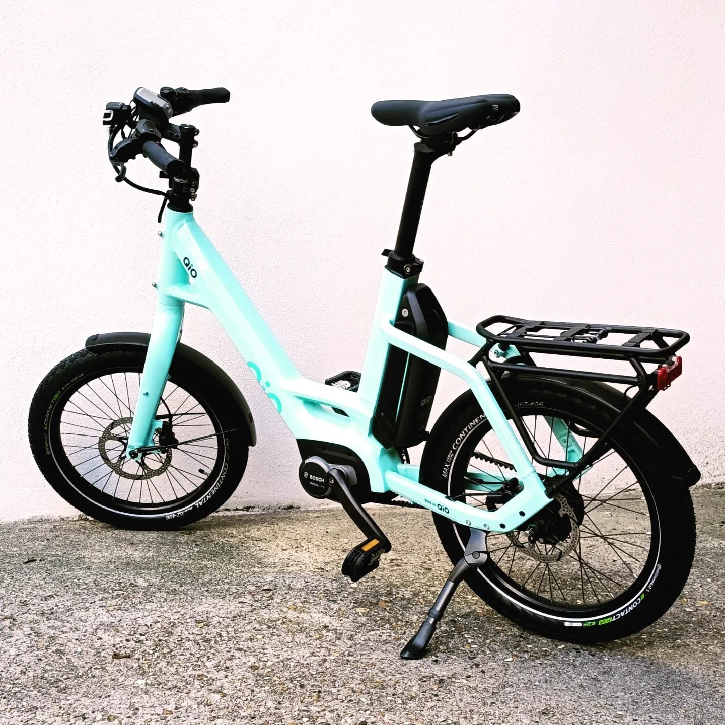 QiO Eins A8R Vélo compact électrique vert Nexus 8 vitesses